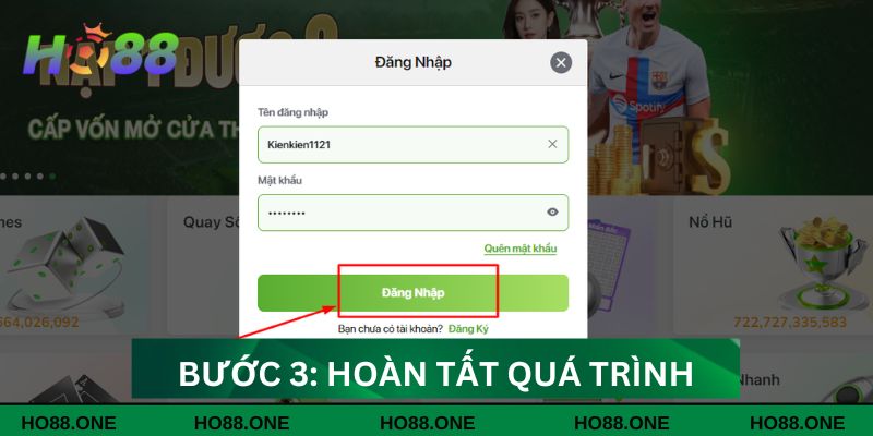 Bước 3: Hoàn tất quá trình đăng nhập và bắt đầu chơi Bước 3: Hoàn tất quá trình đăng nhập và bắt đầu chơi