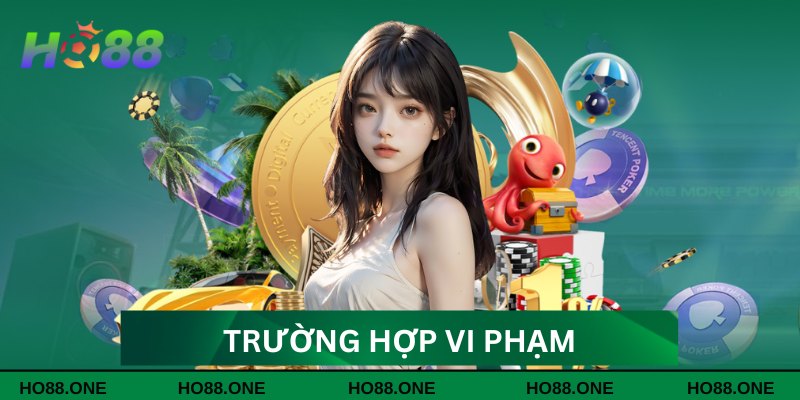 Trường hợp vi phạm quy định Trường hợp vi phạm quy định